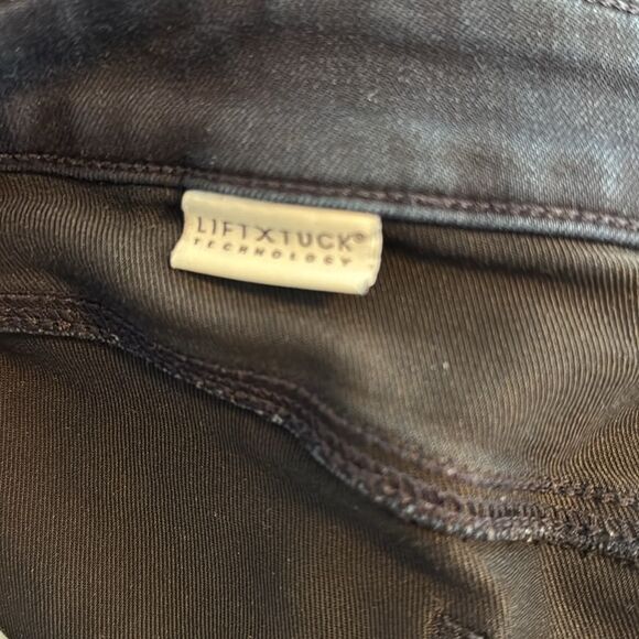 NYDJ Women's Straight Leg Jeans Dark Blue Size 10 Lift Lift Tuck Slimming - Picture 5 of 12